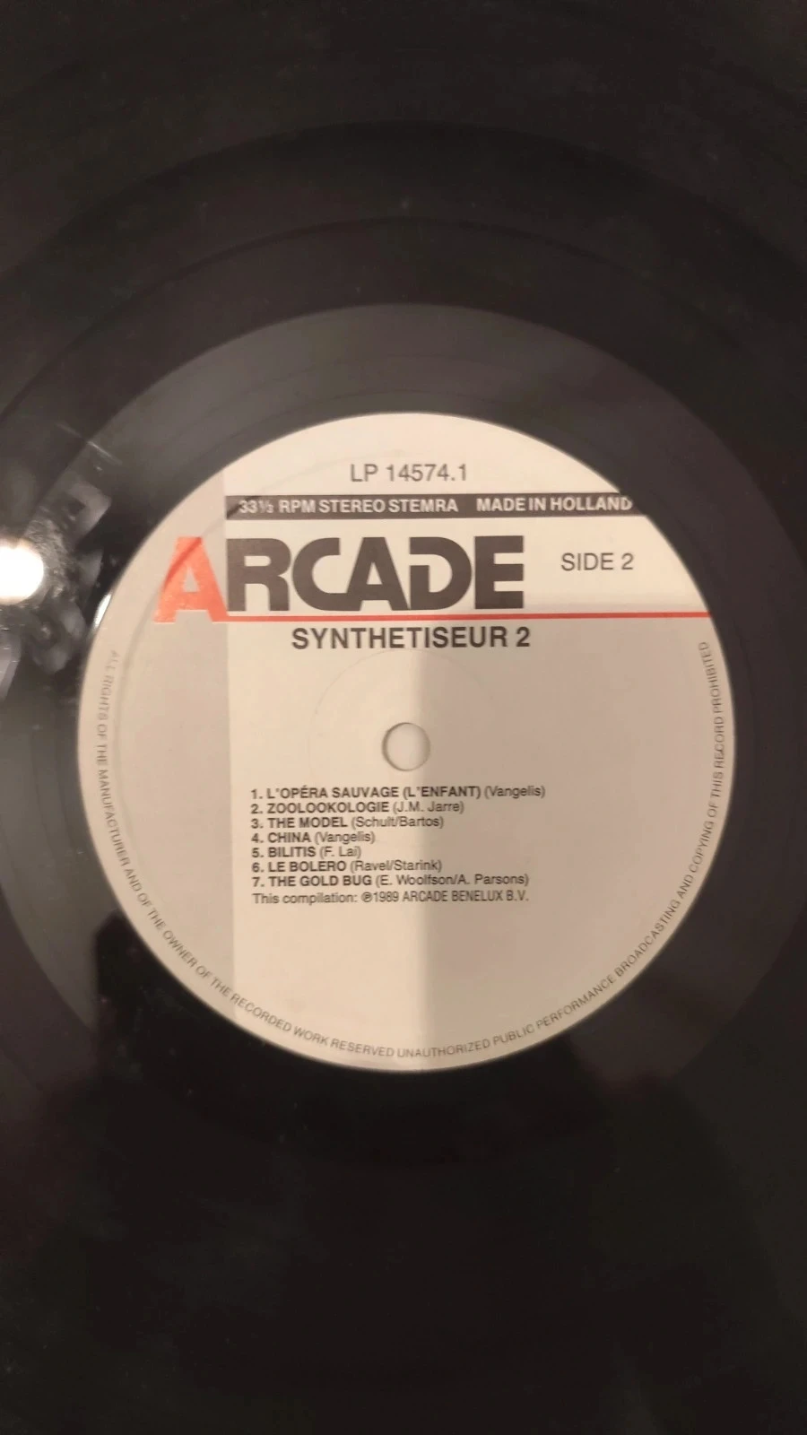 Compilation Vinyl 33 RPM "Synthesizer 2 – The Greatest Themes" TV-LP 1989 – photo 5